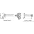 thumbnail image 4 of Dana 2-3-8251X 1310 Series Drive Shaft Transmission Slip Yoke Steel,, 4 of 4