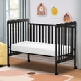 thumbnail image 3 of Sesslife 3-In-1 Convertible Crib, Black Baby Bed with Locking Wheels, Converts from Baby Crib to Toddler Bed, Fits Standard Full-Size Crib Mattress(Not Included), 3 of 12