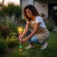 thumbnail image 7 of 6 Styles Halloween Solar Ground Stake Lights Pumpkin Ghost Mummy Maple Leaf Waterproof LED Outdoor Garden Lamps Auto On/Off 2 Lighting Modes On/Flashing for Yard Party Decor, 7 of 7