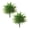 Green, variant on Set of 2 Artificial Cedar Topiary Trees - 20" UV Resistant Cypress Ball Bushes with Ground Spikes - Indoor/Outdoor for Porch, Garden & Home Decor