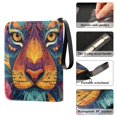 thumbnail image 4 of Game Card Storage Bag Collectible Trading Card Albums The 4-Pocket Card Binder With 50-Page Sleeve Can Hold 400 Game Cards Colorful Tiger, 4 of 6