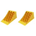 thumbnail image 4 of Raindrops 2pcs Wheel Chocks Heavy Duty Industrial Wheel Blacks Tire Stop Tire Wedge for Travel Trailer Truck Fire Truck Commercial Vehicle 16X18X39CM, 4 of 8
