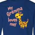 thumbnail image 4 of Inktastic My Gramma Loves me- cute giraffe Long Sleeve Youth T-Shirt, 4 of 5