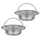 thumbnail image 1 of Sink strainer 2 pieces stainless steel sink strainer kitchen sink strainer sink strainer with stainl, 1 of 5