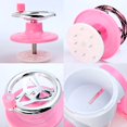 thumbnail image 3 of Snow Cone Maker Shaved Ice Machine Manual Hand Crank Operated Ice Crusher Fruit Smoothie Machine Mini Household Ice Shaver, 3 of 6