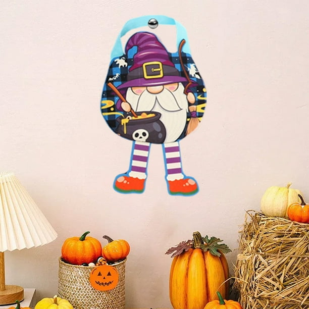 Bolsa de dulces de Halloween Bolsa de dulces con temática espeluznante Bolsa de regalos de Halloween Bolsa de dulces de Halloween personalizada Bolsillo de fieltro