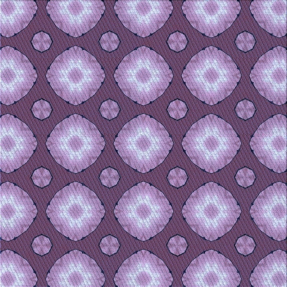 Ahgly Company Indoor Square Patterned Bright Lilac Purple Area Rugs, 4' Square