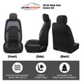 thumbnail image 3 of Fundas para Asientos de Auto CAROMOP Malla 3D Transpirable para 2 Asientos Delanteros, 3 of 7