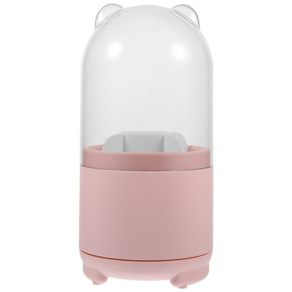 NUOLUX Organizador De Brochas Rosa Con Para Maquillaje Y Cosméticos Con Compartimentos