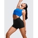 thumbnail image 3 of Shorts CRZ YOGA Butterluxe de tiro alto con diseño cruzado 7.5 cm, 3 of 5
