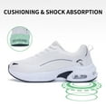 thumbnail image 4 of Womens Arch Support Walking Shoes|Tennis Running Shoes|Orthotic Cushioning Sneakers for Plantar Fasciitis Foot Heel Pain Relief CreamWhite Size 7.5, 4 of 6