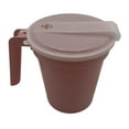 thumbnail image 5 of 28 oz Water/Ice Pitcher with Translucent Lid with Straw Port, Rose, for Elders, Patient Care and Nursing Homes (Pack of 3), 5 of 5