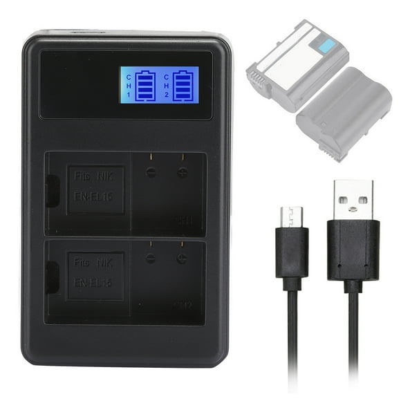 Cargador de batería para cámara Nikon, SEIVI EN EL15 Cargador de batería portátil Cargador de batería para cámara Máxima comodidad Jadeshay A