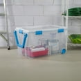 thumbnail image 2 of Sterilite 114L Clear Gasket Box- Blue, 2 of 9