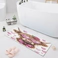 thumbnail image 3 of WOBOGO Cow with Love Pattern Carpet 39x20in Kitchen Bathroom Plush Absorbent Non-Slip Floor Mat, 3 of 8