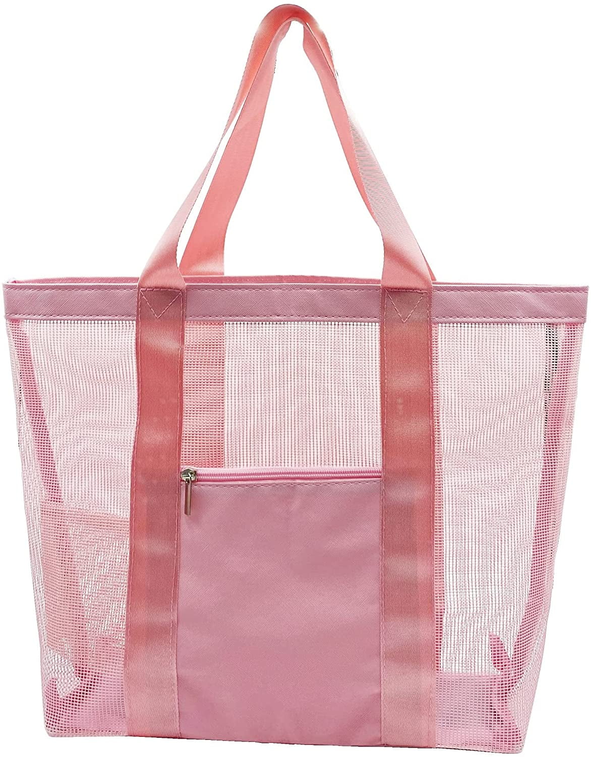 Asge Mesh Beach Bag, Beach Tote Bag, Lightweight Sandproof Beach Toy