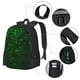 thumbnail image 2 of Balery Green Sparkling Mochila para hombre y mujer - Tela Oxford 600D resistente - Gran capacidad, resistente al agua, ideal para la escuela, viajes y senderismo, 2 of 6