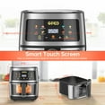 thumbnail image 7 of Air Fryers, 7.5 QT 8-in-1 Oilless Air Fryer Oven with Visible Cooking Window, One-Touch Screen, Nonstick and Dishwasher-Safe Basket, Customized Temp/Time, Including Air Fryer Paper Liners 50PCS,Silve, 7 of 7