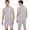 Grey, variant on One Piece Adults Unisex Anti-strip Adaptive Jumpsuit Short Sleeve Short Bottom Back Zipper Black XS