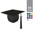 thumbnail image 4 of Class Act Graduation Adult Unisex Shiny Graduation Cap with Matching Bling Charm Tassel, Maroon, 4 of 9
