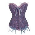 thumbnail image 1 of Lace-Up Corset, Women Gothic Satin Brocade Stays Corsetpangjing, 1 of 4