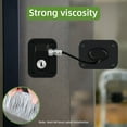 thumbnail image 4 of Refrigerator Lock, Fridge Lock for Adults, Volibel Multi-Purpose Safety Proofing Cabinet Lock with Key 2 pack(Black), 4 of 7
