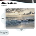 thumbnail image 4 of Stupell Industries Coastal Sunset Foam Along Shoreline Canvas Art, 30 x 20, by Mike Calascibetta, 4 of 8
