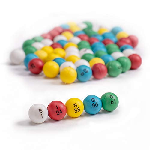 Buy Multi-Color Bingo Balls | 3/5-inch Plastic Balls for Standard Bingo