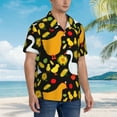 thumbnail image 5 of Kll Men'S Hawaiian Shirt Short Sleeve Button Down Beach Shirts-Farm Goose, 5 of 8