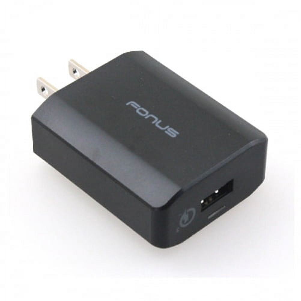Fast 18W Home Charger w Type-C 6ft USB Cable X1E for Motorola One, Moto Z4 Z3 Play Z2 Play Z Play Droid Force Droid X4 G7 Power Play G6 - Nokia 3.1, 7.1, 8, Plus - OnePlus 5T, 6, 6T, 7 Pro