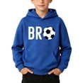 thumbnail image 2 of ZOYOEN Boys Graphic Hoodie with Pocket- Loose Fit Casual Pullover Long Sleeve Kids Sweatshirt Blue Size 4-12, 2 of 8