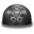 thumbnail image 3 of Daytona Helmets Slim Line Skull Cap D.O.T. Approved Half Shell Motorcycle Helmet, 3 of 8