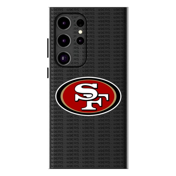 Keyscaper San Francisco 49ers Text Backdrop Galaxy Magnetic Bump Case