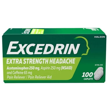 Excedrin Extra Strength Pain Relief Caplets - Headache Relief - 100 Count