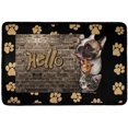 thumbnail image 1 of Hello Paw Pug Dog Pattern Outdoor Welcome Mat Set - Inside Outside Pet Friendly Rug for Entry Porch, Deck, Patio, 23.6 X15.7 Inch, 1 of 8