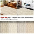 thumbnail image 5 of Hasoo Washable Rug 9' x 12' Rugs for Living Room Vintage Geometric Farmhouse Indoor Non Slip Large Carpet for Bedroom, Beige, 5 of 7