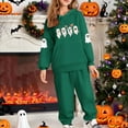 thumbnail image 3 of Auroural Girls Clothes 10-12 Sets Winter Winter Long Sleeved Set For Boys And Girls Hoodie Set For Children Hooded Sweatshirt Set For Children Two-piece Sweatshirt Sets Army Green 12 Years, 3 of 6