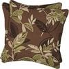 Marlin Leaves Square Pillow, 2 pack