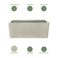 thumbnail image 3 of Ecobo 32" Wide Planter | Eco-Friendly, Durable, Lightweight | Indoor/Outdoor Use, All-Weather, Contemporary Design by Brazilian Artisans - Sand Color, 3 of 4
