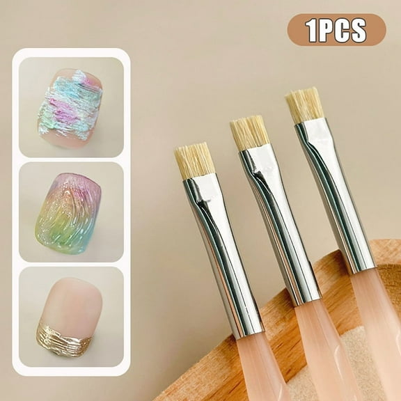 Nail Art Texture Brush French Tip Styling Nail Brush Light Therapy Brush Plastic Manicure Painting Tool Nail Art Polish Brush