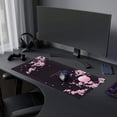 thumbnail image 6 of Cherry Blossoms Extended Mouse Pad Large Keyboard Mousepad Japanese Style Desktop Mat, Non-Slip Rubber Base with Stitched Edge XXL Black Large Desk Pad for Computer Laptop PC 31.5x15.7 Inch, 6 of 6