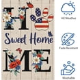 thumbnail image 5 of Home Sweet Home Spring Summer Garden Flag 28 x 40 Inch Lawn Flag Double Sided Printed with Pattern Outdoor Yard Welcome Flag Farmhouse Seasonal Outdoor Decoration(ONLY FLAG), 5 of 6