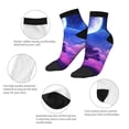 thumbnail image 3 of Honeii Dreamy Colorful Starry Sky Print Comfortable Adult Crew Socks,Sport Running Calf Socks,for Daily Wear, Sports, and Casual Outfits, 3 of 5