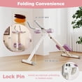 thumbnail image 3 of Goplus Adjustable Abdominal Trainer with Elbow Support Knee Protection and LCD Monitor White, 3 of 10