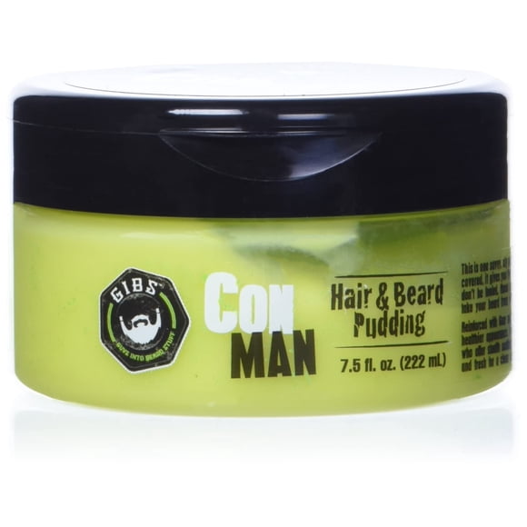 Pudín para cabello y barba GIBS Con Man, acondicionador sin enjuague, 220 ml