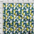 thumbnail image 2 of oneOone Polyester Lycra Fabric Parallelogram & Triangle Geometric Printed Craft Fabric BTY 56 Inch Wide, 2 of 4