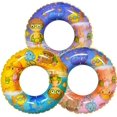 thumbnail image 1 of Pool Floats (3 Pack), Swimming Rings for Kids Adults, Funny Inflatable Pool Floats, Summer Beach Water Float Party Favor Pool Toys Gifts, 1 of 7