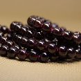 thumbnail image 4 of Natural AA Red Garnet Gemstone 8mm Round Beads Stretch Bracelet 7 Inch Unisex, 4 of 5