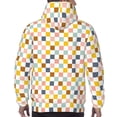 thumbnail image 7 of Sikiie Colorful Checkered 1 Men's Hoodie, Essentials Hoodie, Sweatshirt, Pullover Hooded Sweatshirt for Men-XX-Large, 7 of 7