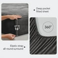 thumbnail image 2 of Flannel Sheets King Size Dark Grey - Super Soft Fleece Sheets Set Fluffy Extra Plush, 4 Piece(Include Fitted Sheet, Flat Sheet, 2 Pillowcases), 2 of 7